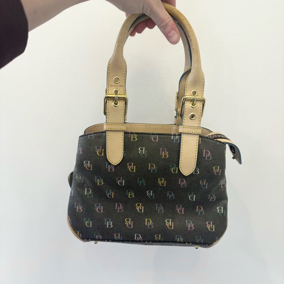 Vintage Y2K Dooney and Bourke mini monogram bag with matching coin pouch - Picture 7 of 16
